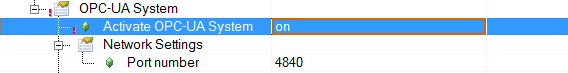 ActivateOPCUAServer